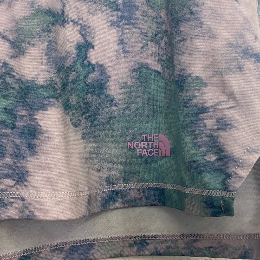 The North Face Blue and Purple Tie-Dye Short Sleeve Tee - Picture 2 of 4